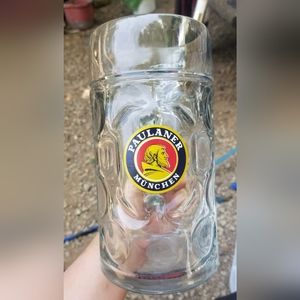 Paulaner Dimpled Isar Beer Mug